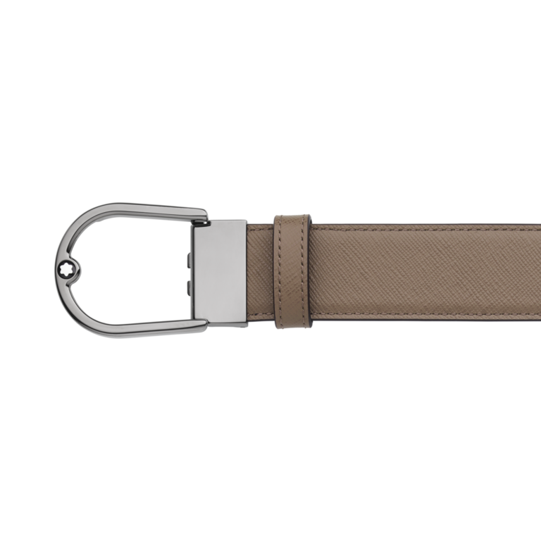 MONTBLANC Ceinture Ruthenium Mastic/Noir 35mm