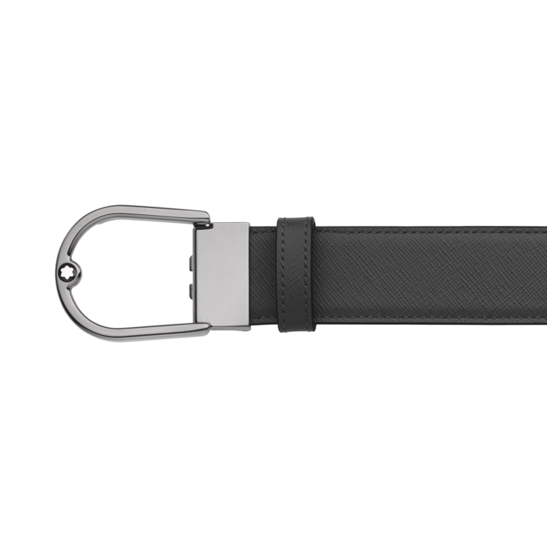 MONTBLANC Ceinture Ruthenium Mastic/Noir 35mm