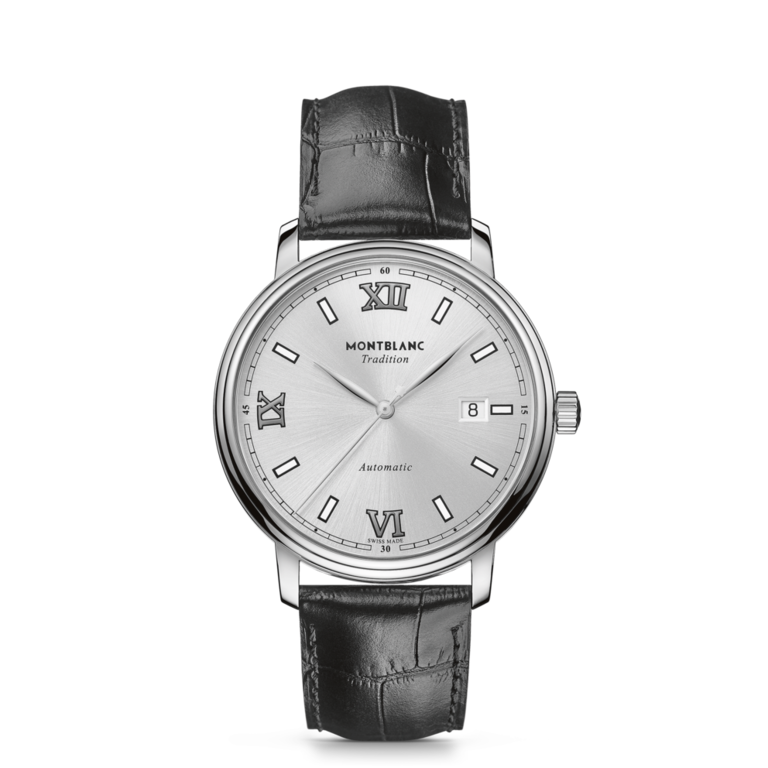 MONTBLANC Montre MB Tradition 40mm Auto Cuitr Noir