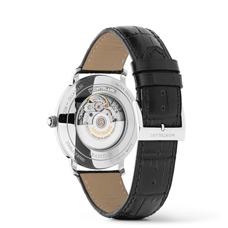 MONTBLANC Montre MB Tradition 40mm Auto Cuitr Noir