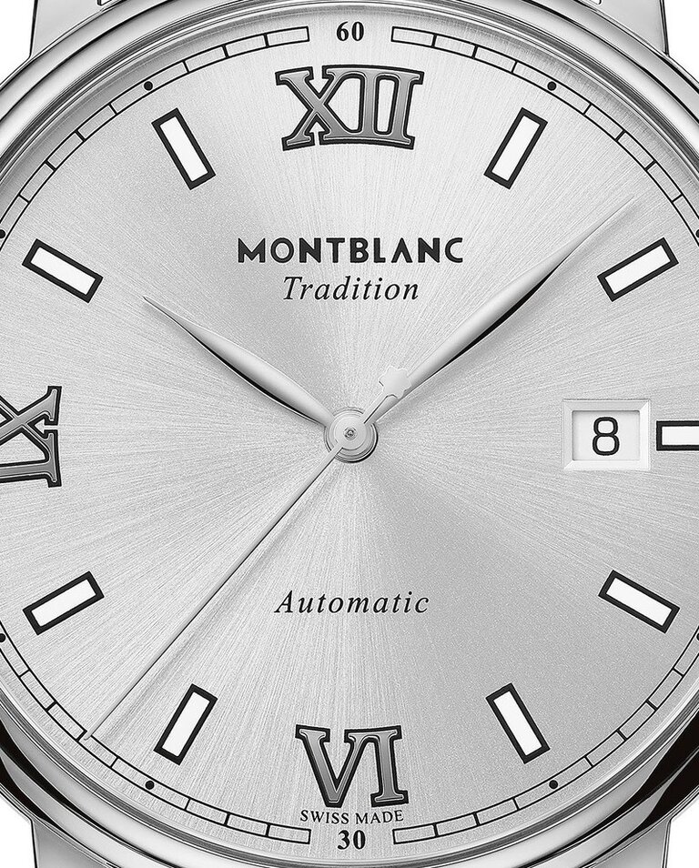 MONTBLANC Montre MB Tradition 40mm Auto Cuitr Noir