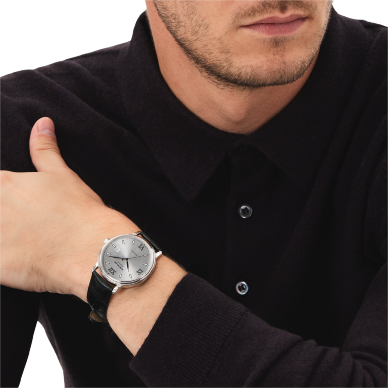 MONTBLANC Montre MB Tradition 40mm Auto Cuitr Noir