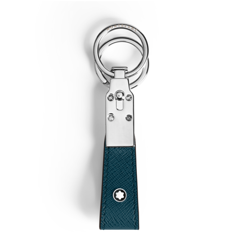MONTBLANC Porte Clés Satorial  Bleu Pétrole