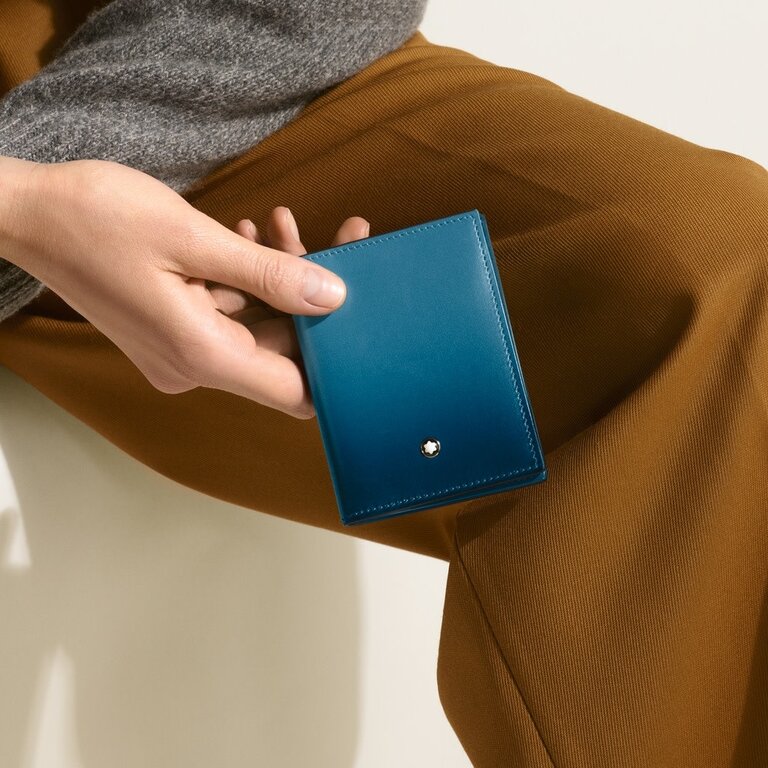 MONTBLANC Porte Cartes 4cc Sfumato Fumé Bleu