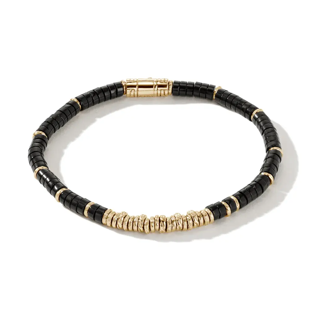 Brac Heishi 14K Onyx Petit