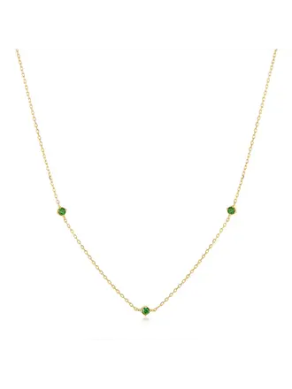 Aurelie Gi CARINA Collier 14KJ Tsavorite