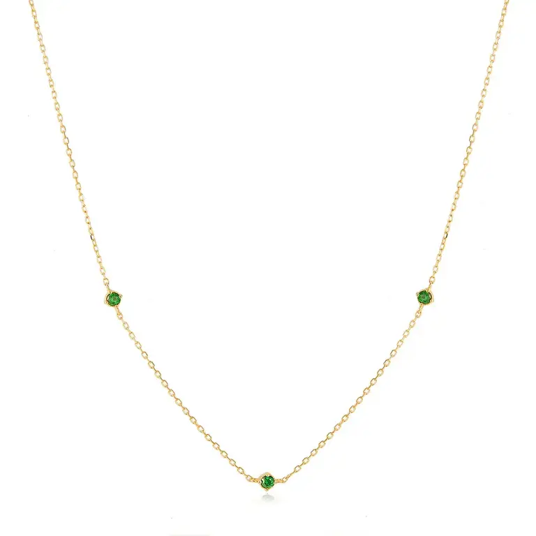 Aurelie Gi CARINA Collier 14KJ Tsavorite