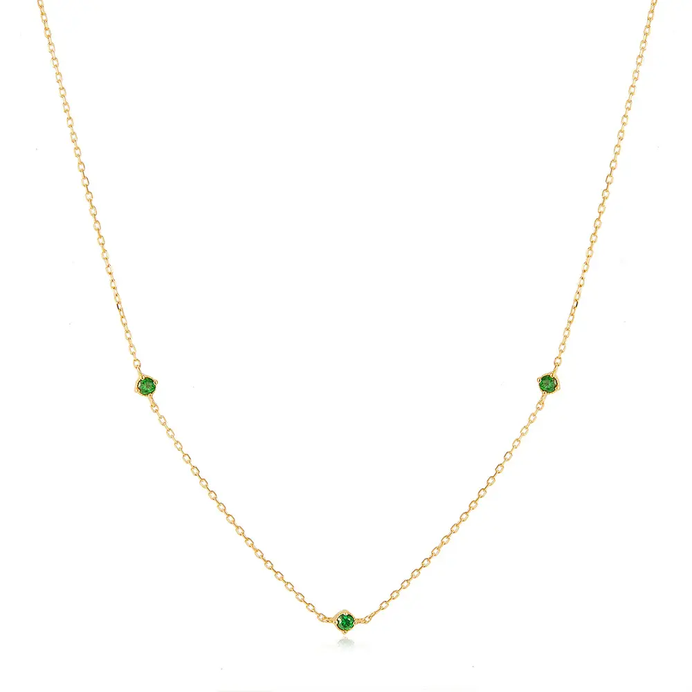 CARINA Collier 14KJ Tsavorite