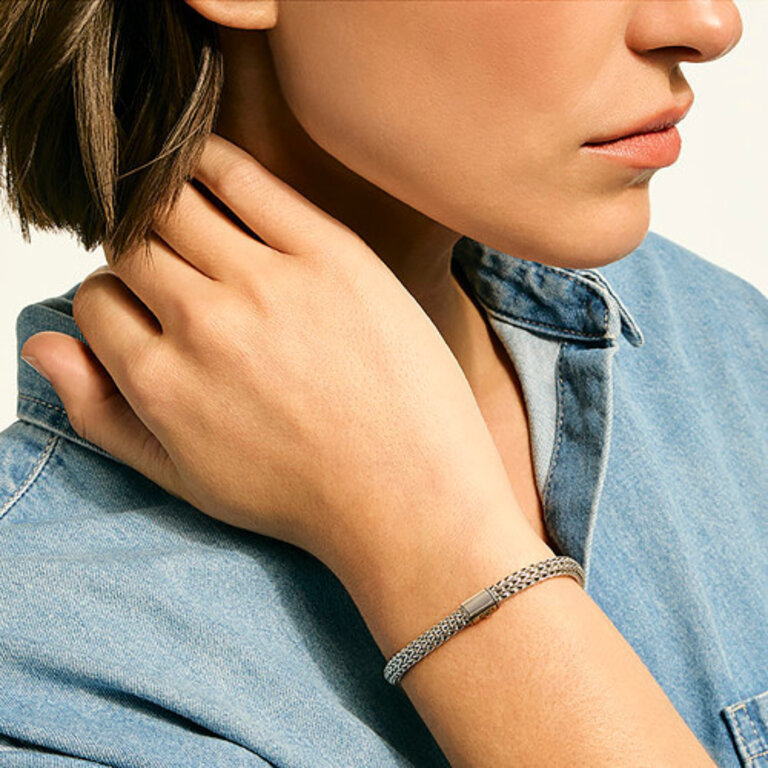 John Hardy Bracelet classic chain argent 5mm M