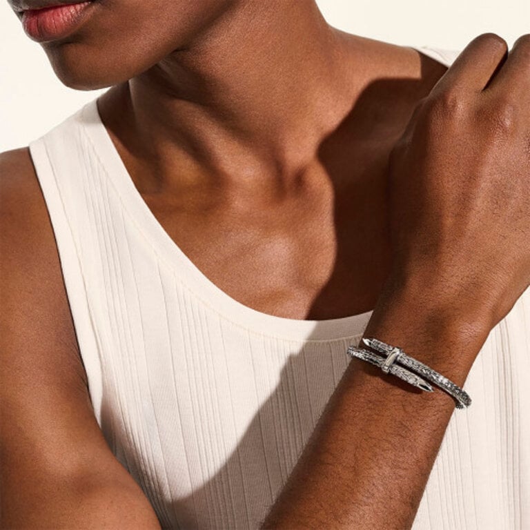 John Hardy Bracelet argent Croisé Flex