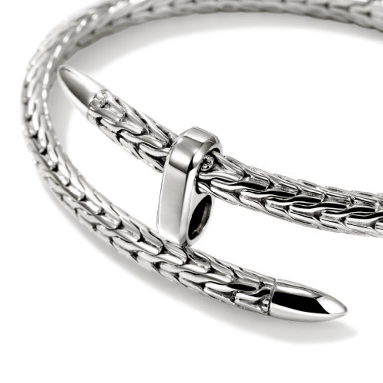 John Hardy Bracelet argent Croisé Flex