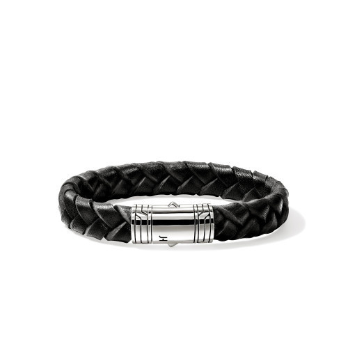 Brac arg cuir noir L