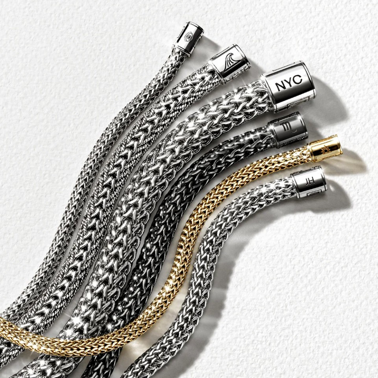 John Hardy Bracelet classic chain argent 5mm L