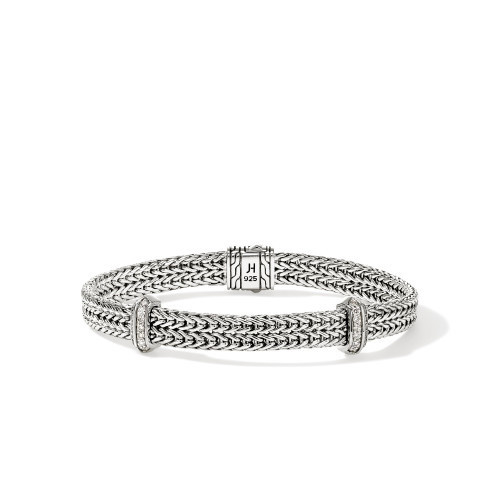 Brac ICON Argent Pavé 0.33ct 6mm