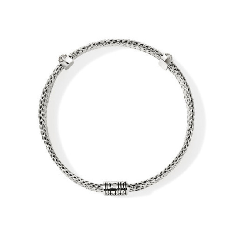 John Hardy Bracelet ICON Argent Pavé 0.33ct 6mm