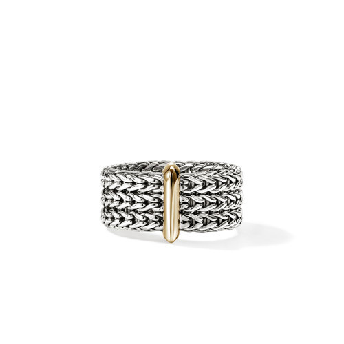 Bague Arg + 14KJ ICON 9mm