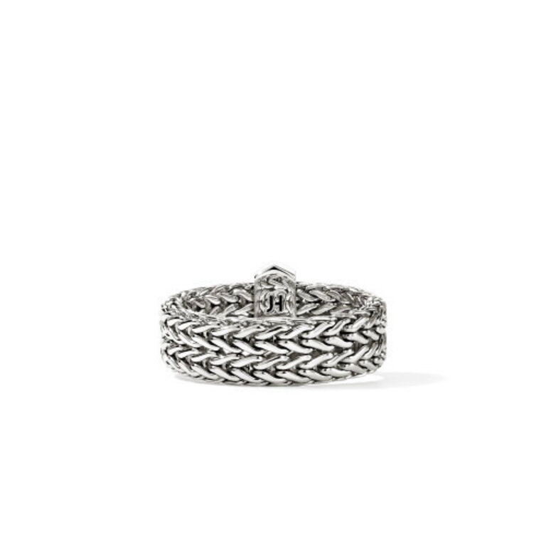John Hardy Bague Argent ICON Pavé 0.16ct 6mm