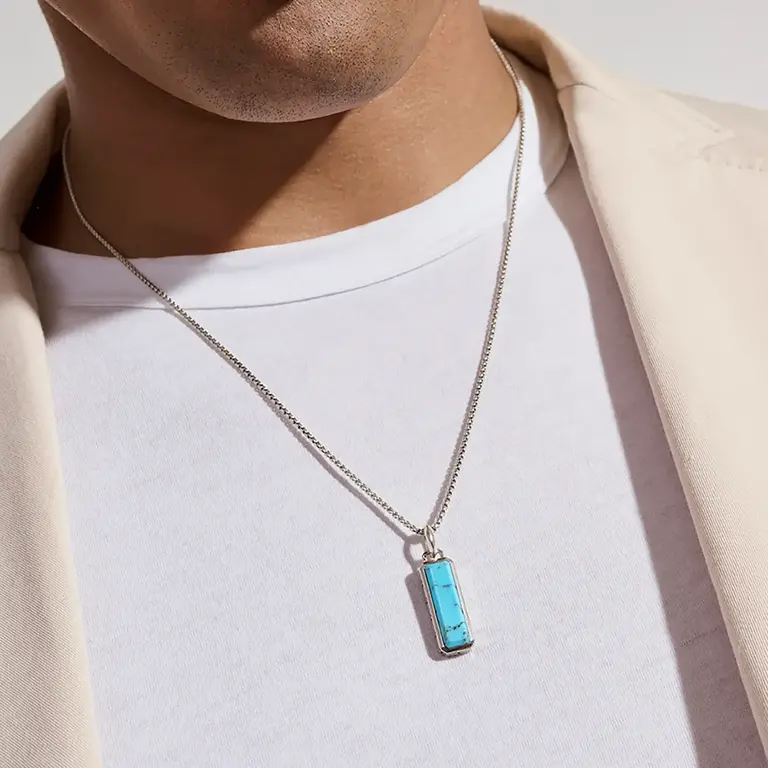 John Hardy Collier Argent Talisman Turquoise