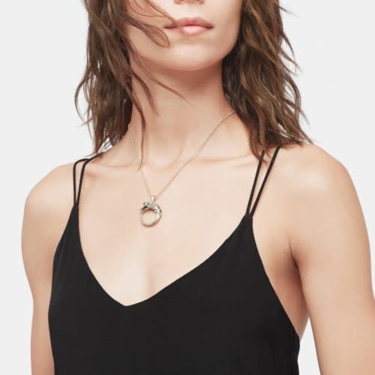 John Hardy Collier NAGA Argent Saphirs Noir/Bleu