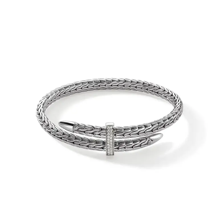 John Hardy Bracelet Classic Chain diamants 0.24ct