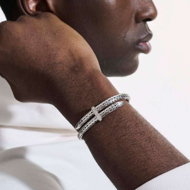 John Hardy Bracelet Classic Chain diamants 0.24ct