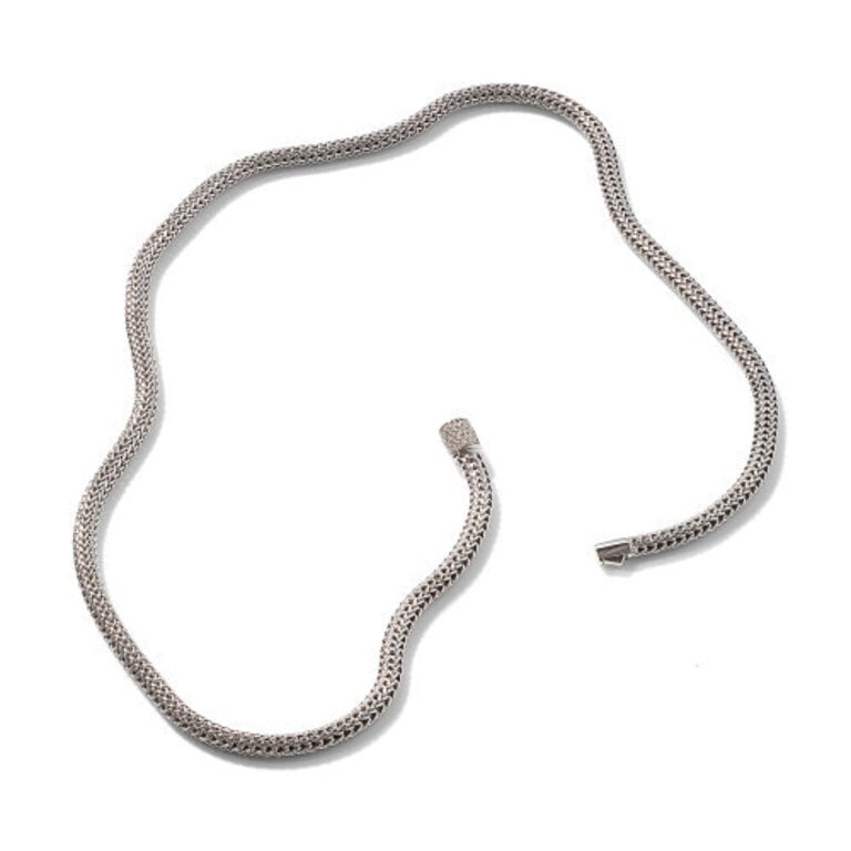 John Hardy Collier classic chain 5mm 18'' diamant