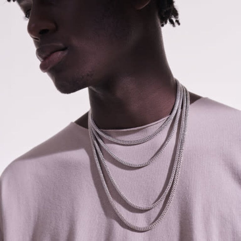 John Hardy Collier classic chain 5mm 18'' diamant