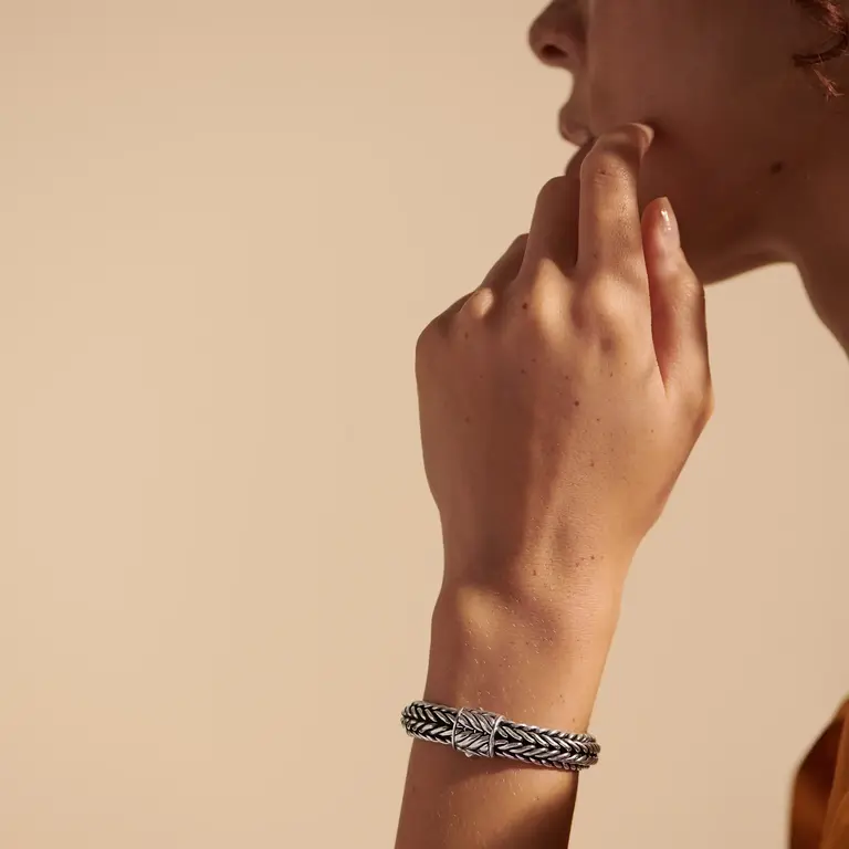 John Hardy Bracelet Icon Chevron Argent Sterling 12 mm