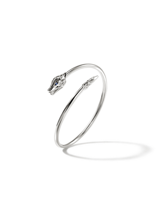 John Hardy Bracelet Manchette Naga Argent/Saphirs bleus