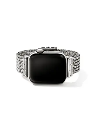 John Hardy Bracelet argent 18mm pour montre Apple 40-45mm