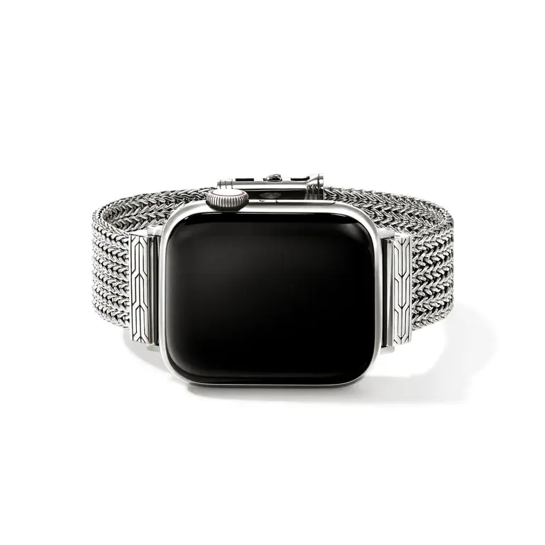 John Hardy Bracelet argent 18mm pour montre Apple 40-45mm