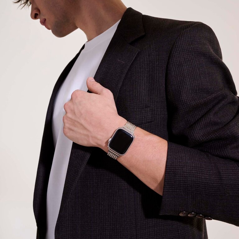 John Hardy Bracelet argent 18mm pour montre Apple 40-45mm