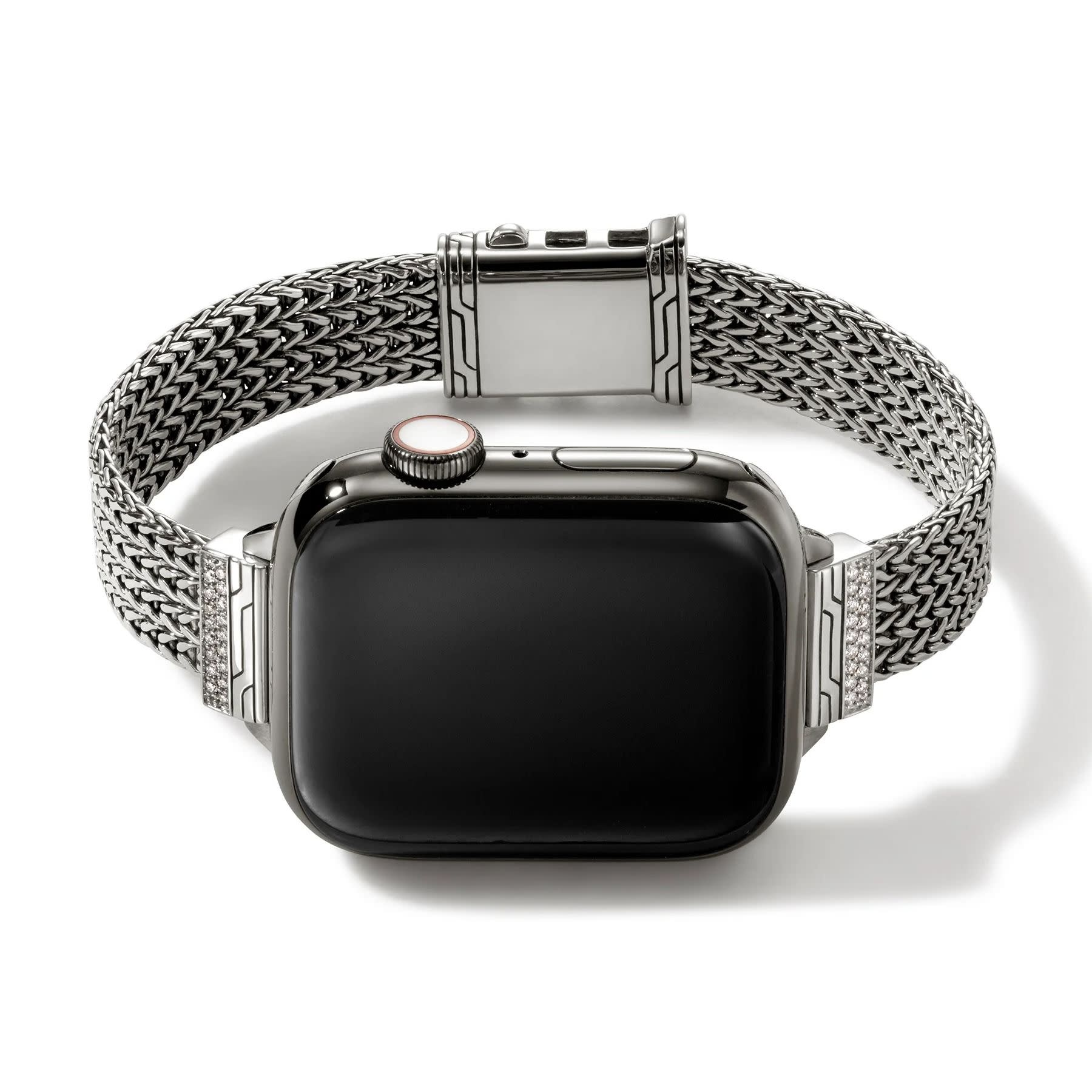 Brac. arg. 12mm dia .30ct pour montre Apple