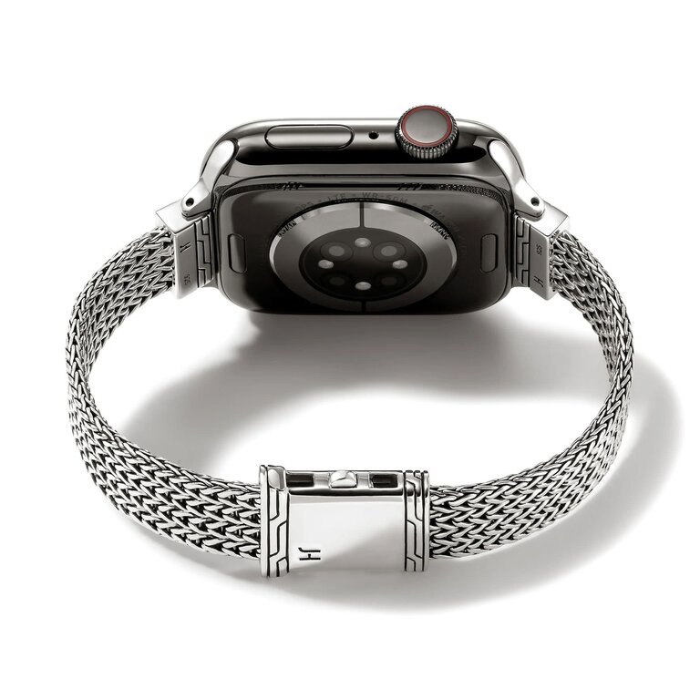 John Hardy Bracelet Argent 12mm Diamants .30ct pour montre Apple