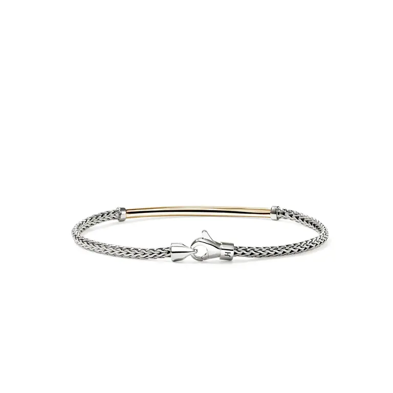 John Hardy Bracelet Essentials Or 14K et Argent