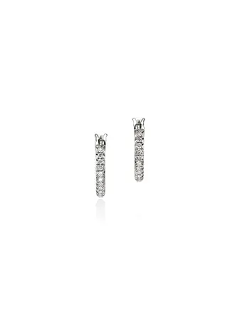 John Hardy Anneaux argent JH Essential pavé diamants .16ct