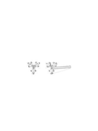 Aurelie Gi Boucles d'oreilles CLOVER 14K & diamant