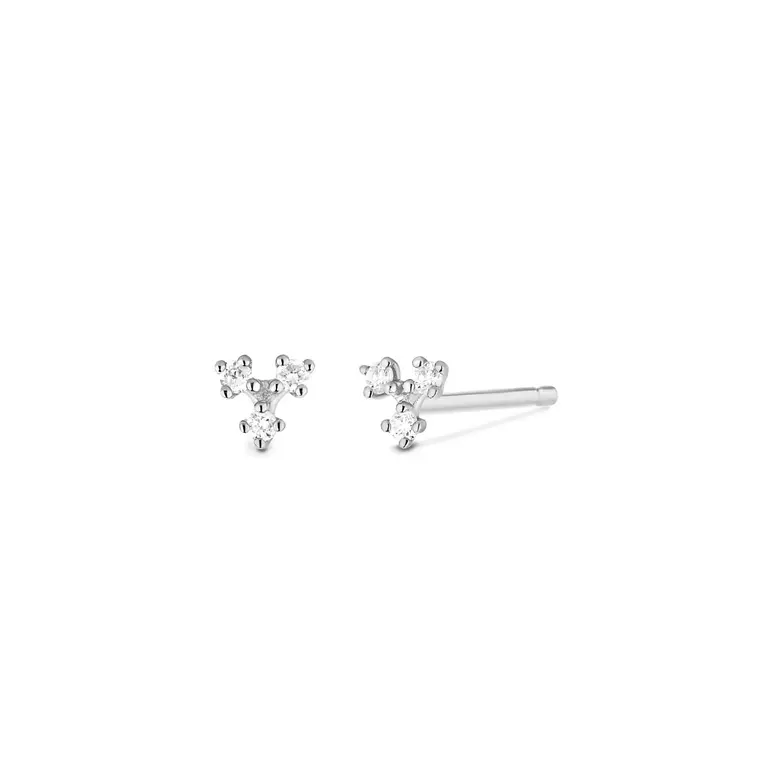 Aurelie Gi Boucles d'oreilles CLOVER 14K & diamant