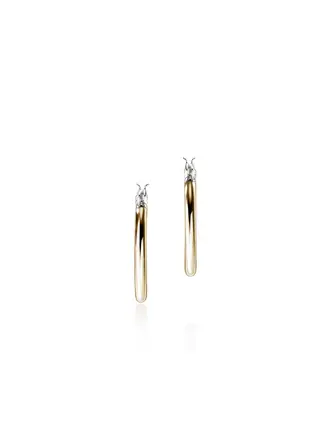 John Hardy Anneaux JH Essential en Or 14K & Argent 18mm