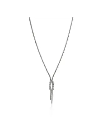 John Hardy Collier Love Knot en Argent 16-18po