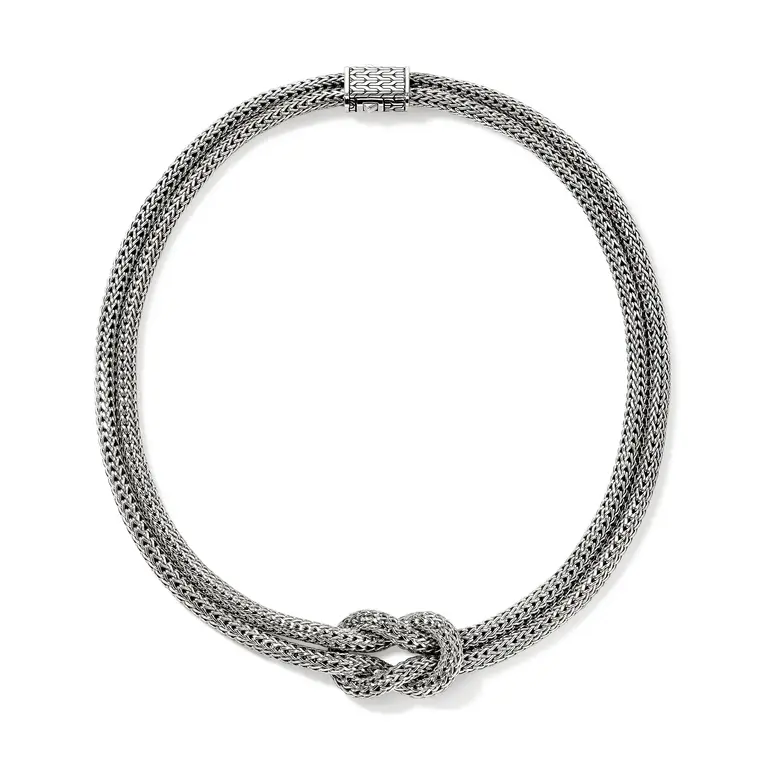 John Hardy Collier Love Knot XS argent