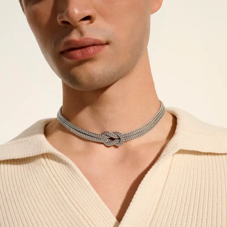 John Hardy Collier Love Knot XS argent