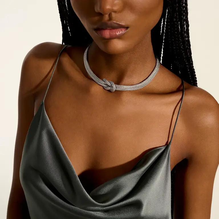 John Hardy Collier Love Knot XS argent