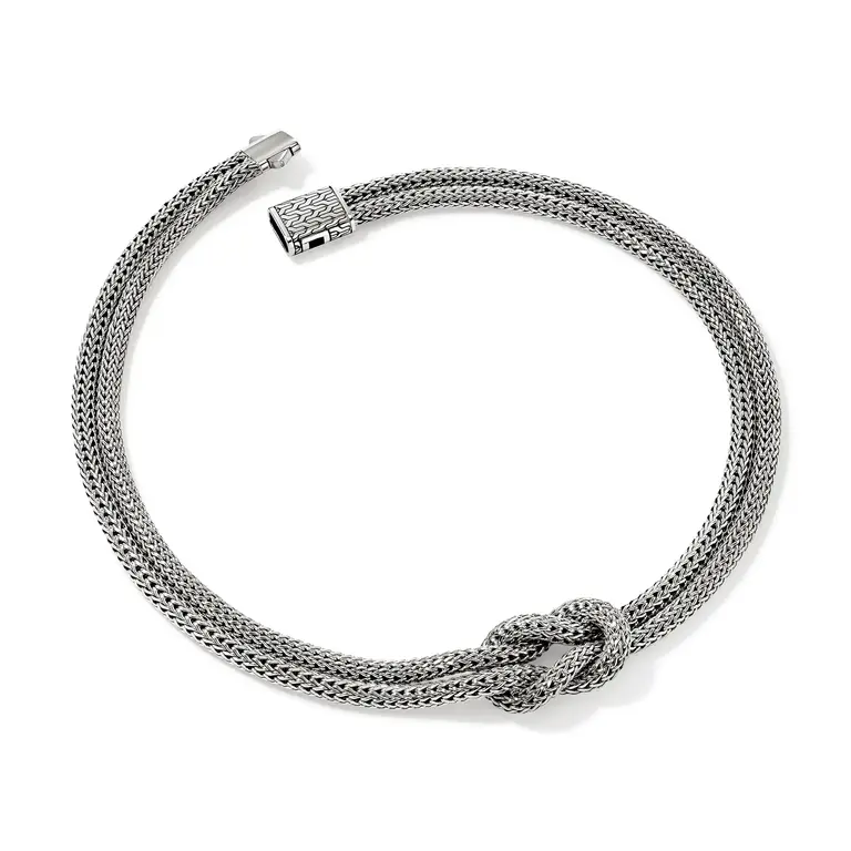 John Hardy Collier Love Knot XS argent