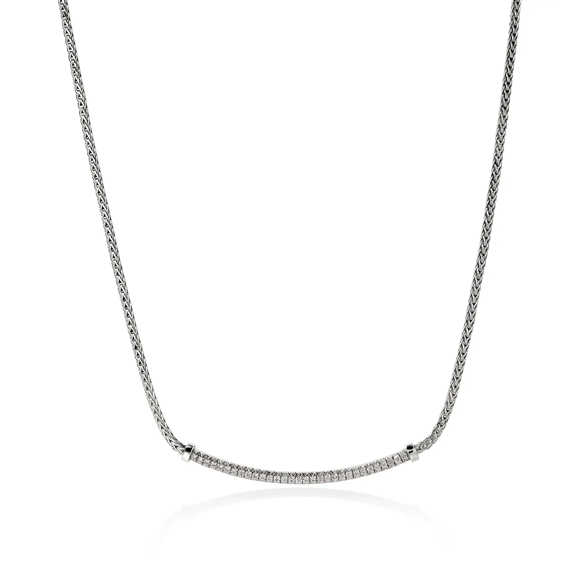 Collier Ess pavé dia .24ct 16-18po 1.8mm