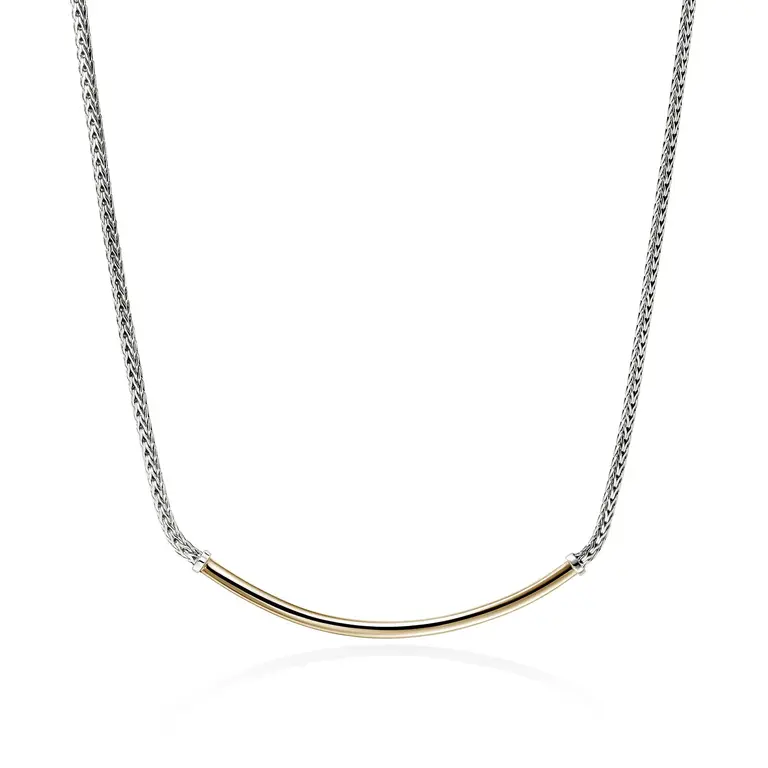 John Hardy Collier JH Essential Or 14K & Argent Sterling