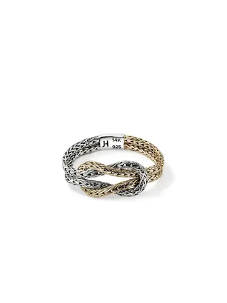 John Hardy Bague Love Knot Or 14k & Argent
