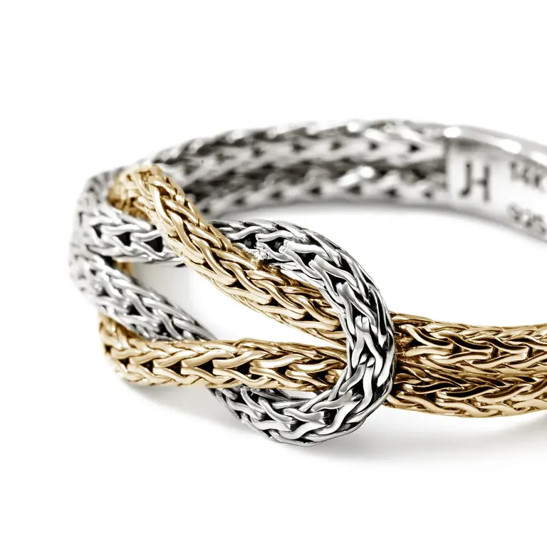 John Hardy Bague Love Knot Or 14k & Argent