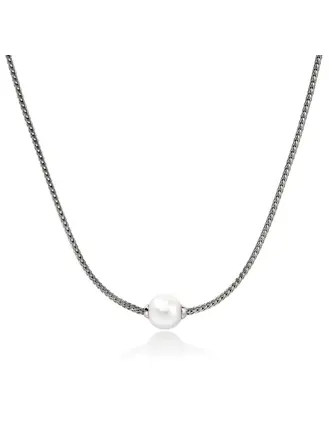 John Hardy Collier JH Essential argent & perle