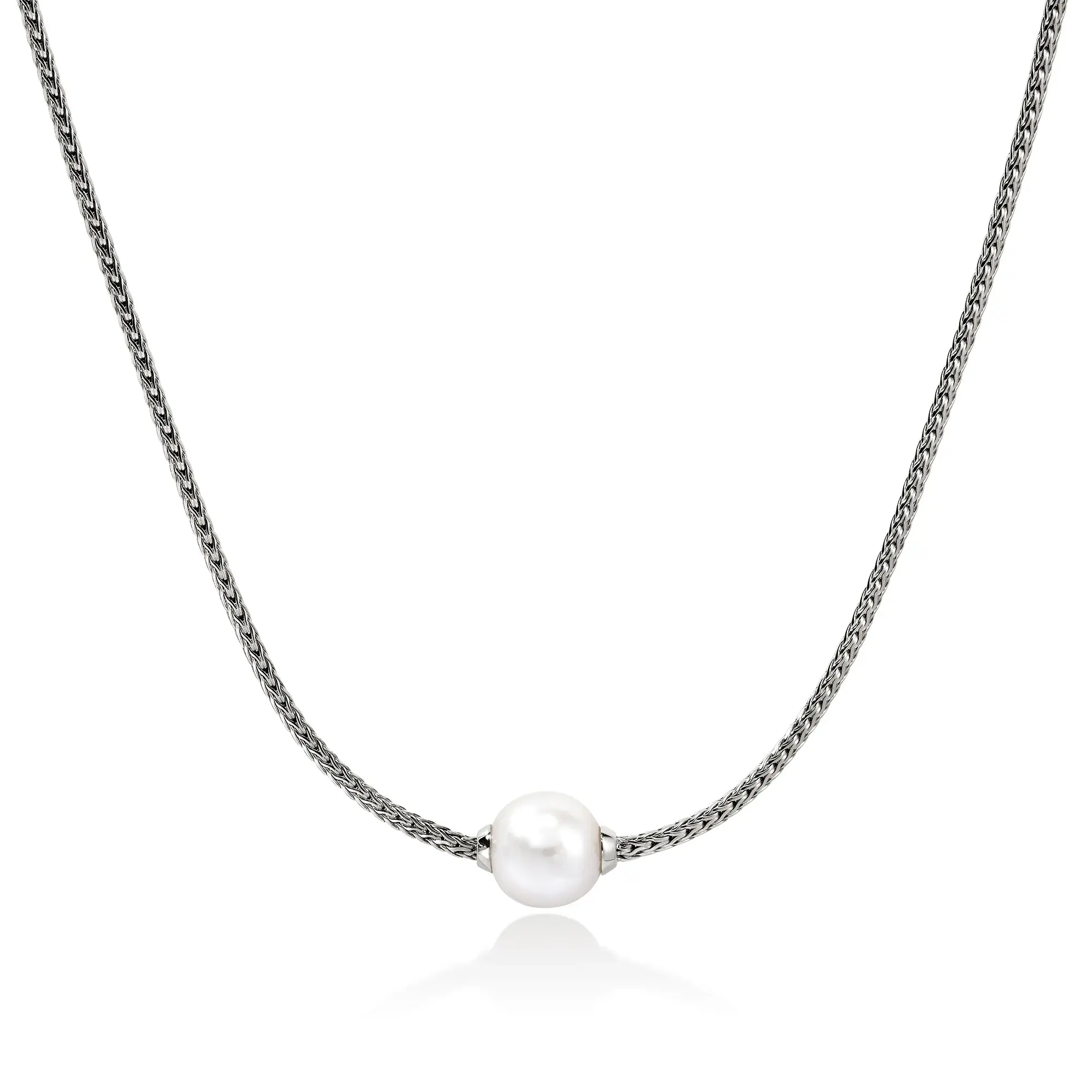 Collier Essentiel arg PED 8-8.5mm 16-18''